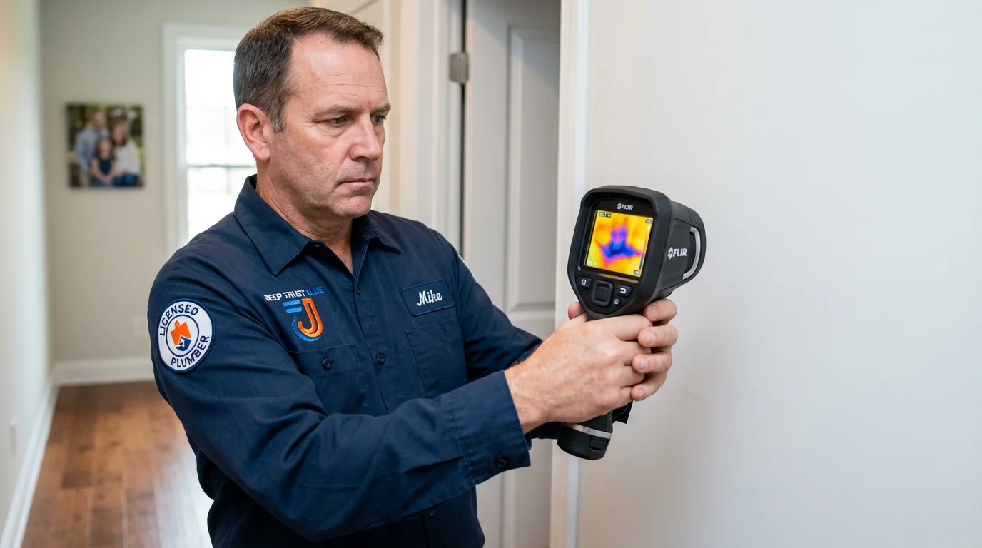 Thermal imaging leak detection by Johns Plumbing LLC in Sheridan